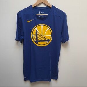 Nike Golden State Warriors Logo Athletic Tee Men’s Medium Royal Blue